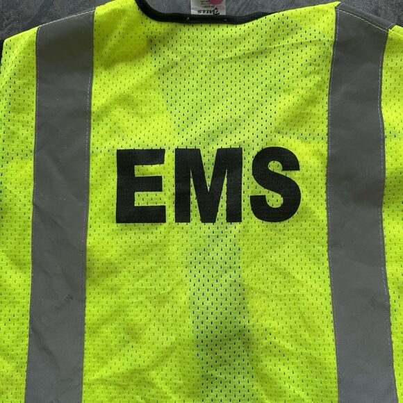Size M-XL Galls EMS High Vis Safety Vest Yellow Gray Reflective USED SHIPS ASAP - Picture 12 of 14